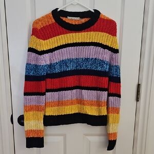 Alice + Olivia Multicolor Striped Sweater